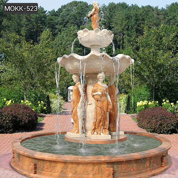 Elegant Young Lady Marble Fountain For Sale MOKK-523