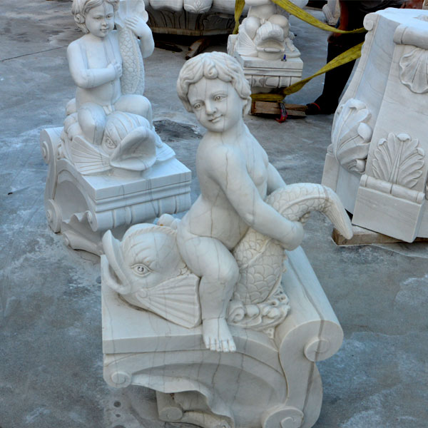Hand Carved Marble Garden Tired Outdoor Water Fountain