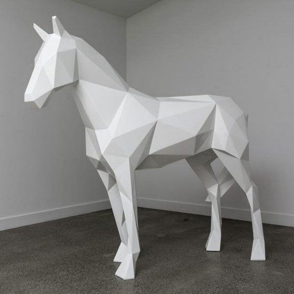 The more and more popullar sculpture for garden abstract outdoor sculpture of geometric animal