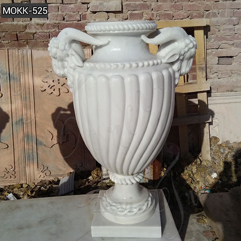 large outdoor marble planter for sale