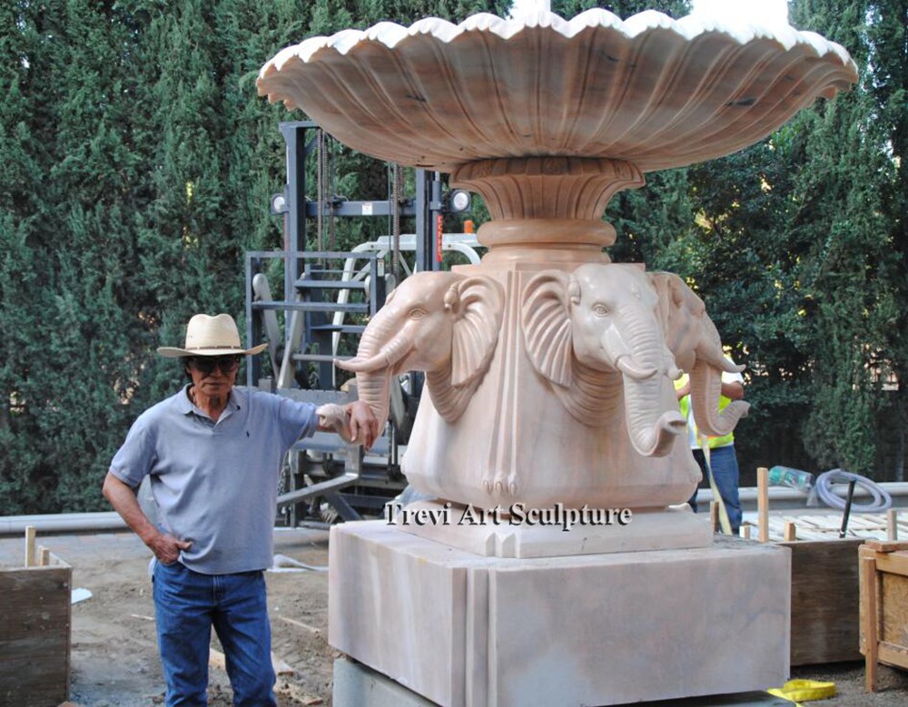 large marble elephant fountain feedback