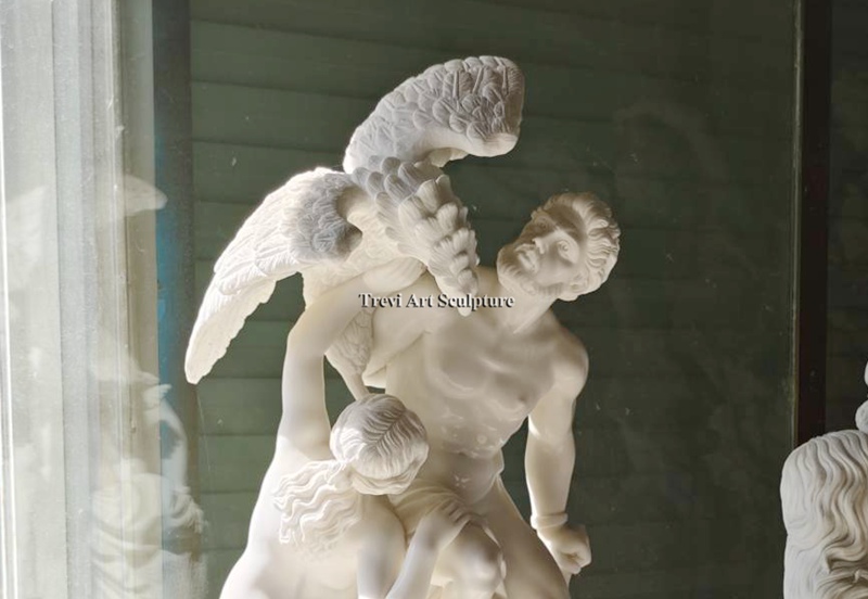 prometheus bound marble sculpture