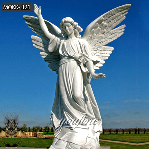 White Marble Female Angel Statue