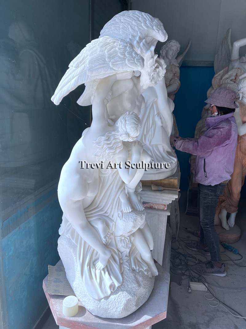 life size prometheus bound sculpture marble replica