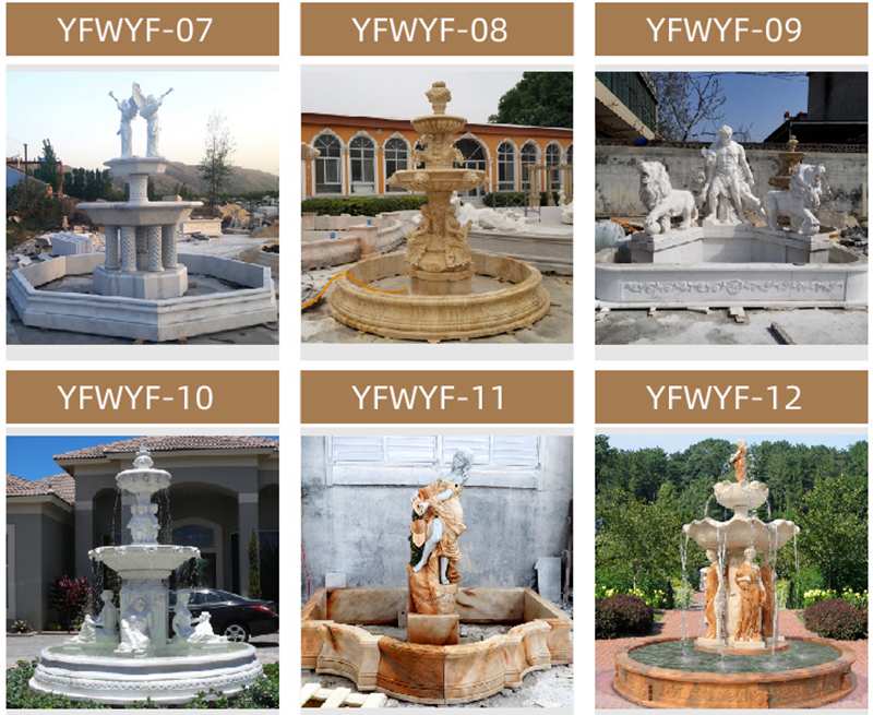 Beautiful Morden Outdoor Tiered Marble Water Fountains