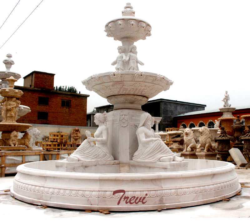 Buy Beautiful Morden Outdoor Tiered Marble Water Fountain