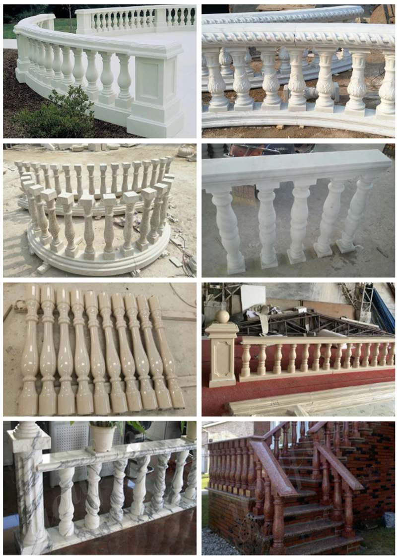 Cheap Price Marble Stairs Pillar for Indoor Decoration