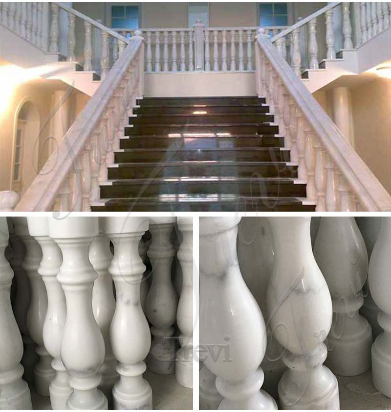 Cheap Prices Marble Stairs Pillar for Indoor Decoration for sale