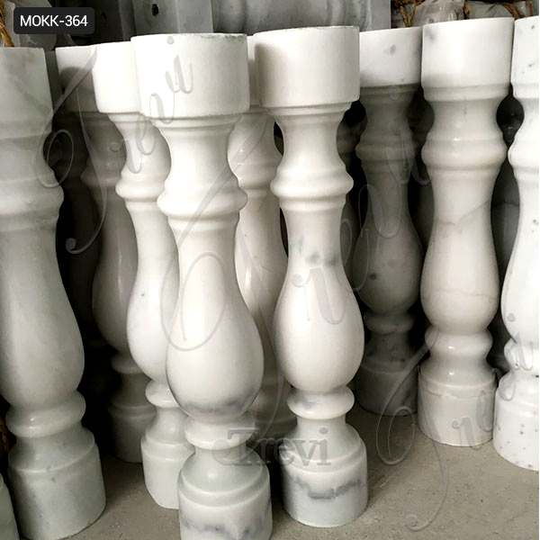 Custom Design Cheap Prices Marble Stairs Pillar for Indoor Decoration MOKK-364