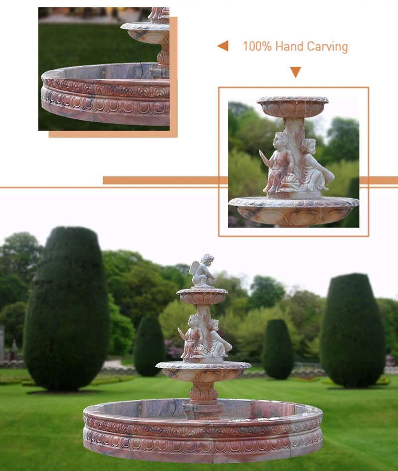 Two Tiered Natural Stone Water Fountains_on sale