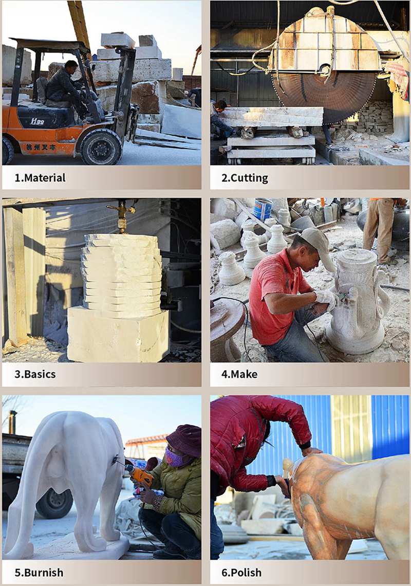 process-of-Stone Marble Planters