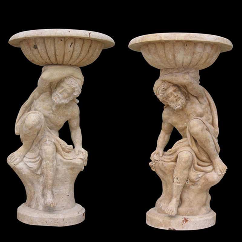 unique tall garden outdoor figure marble flower pots for sale for garden decorations