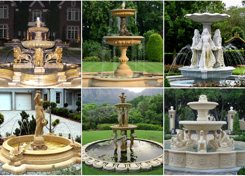 modern outdoor fountains