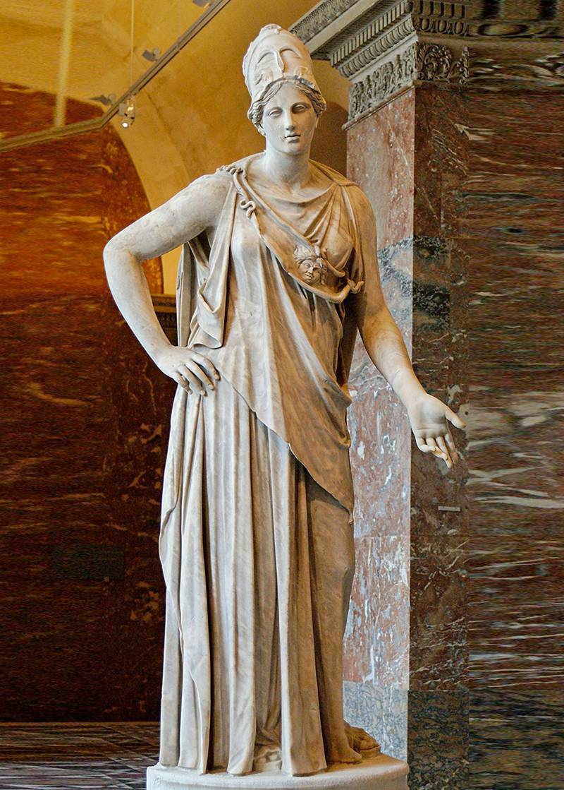 Famous Athena Goddess Statue