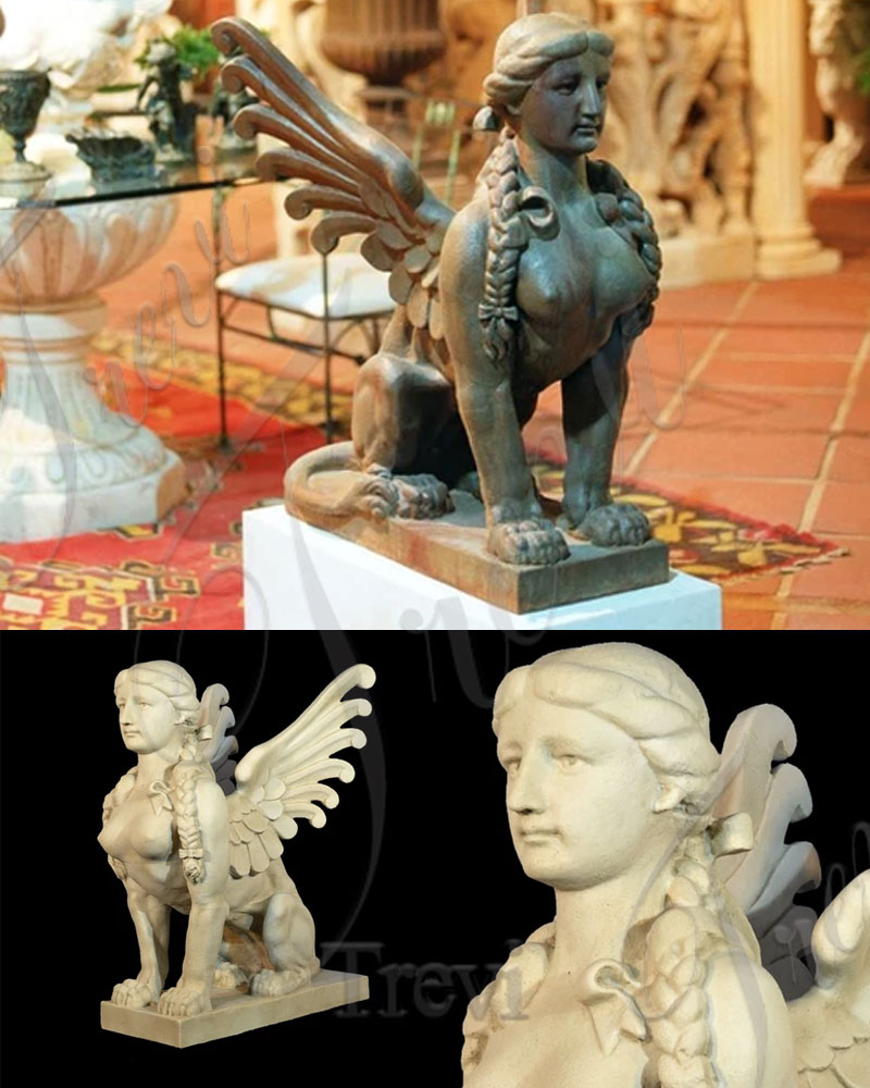 Handmade Famous Sphinx Marble Statue