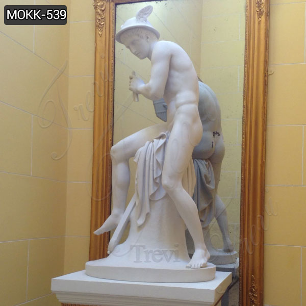 Life Size Sitting Mercury Marble Statue Famous Museum Replica Collection MOKK-539