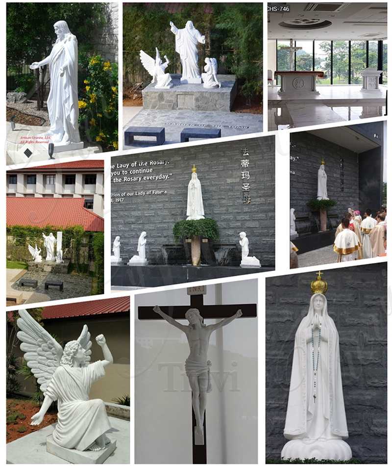 outdoor statues of mary