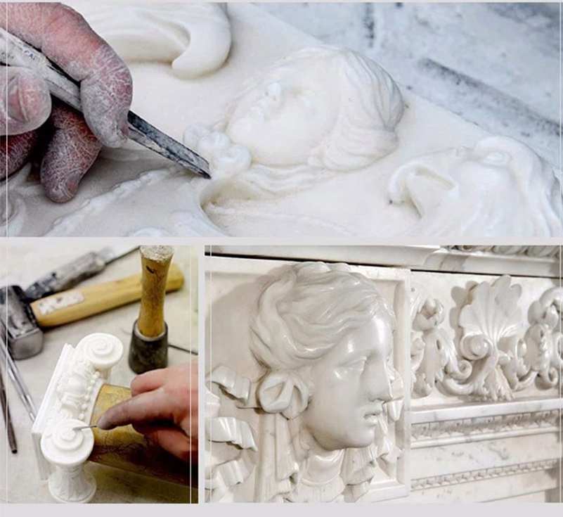 process of White Marble Pavilion Gazebo