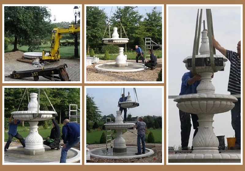 outdoor statue water fountains