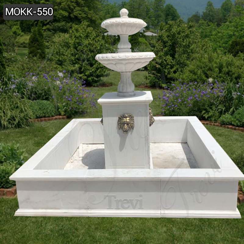 Cheap Price Two Tiered Marble Water Garden Fountain Supplier