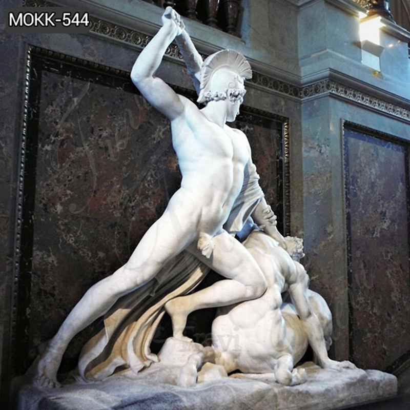 Famous Theseus Defeats the Centaur Marble Sculpture