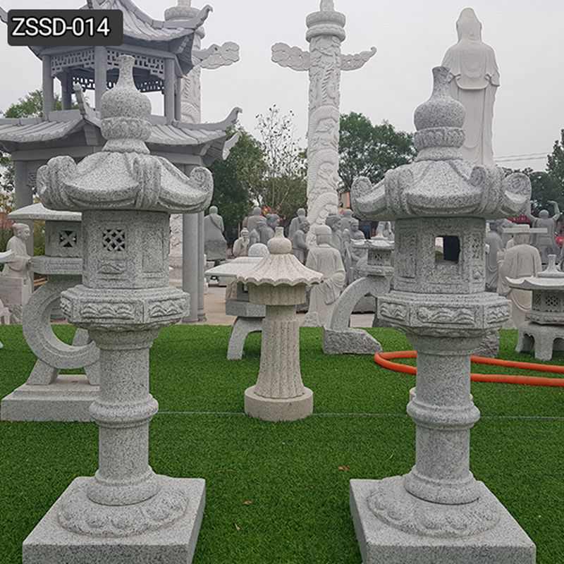 Granite Tower Lantern for Garden Decoration