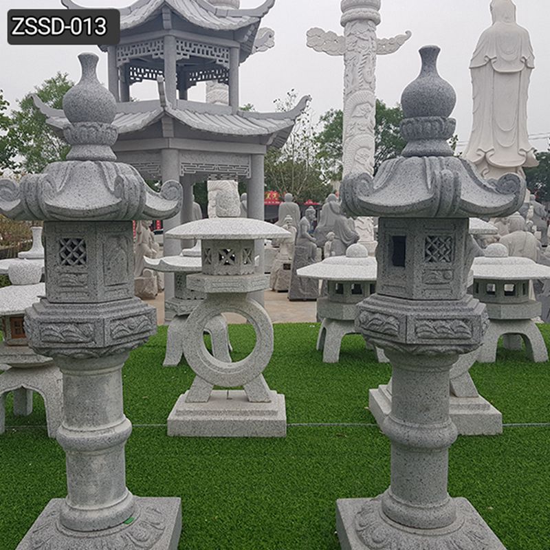 High Quality Outdoor Japanese Granite Garden Lamp Decor for Sale