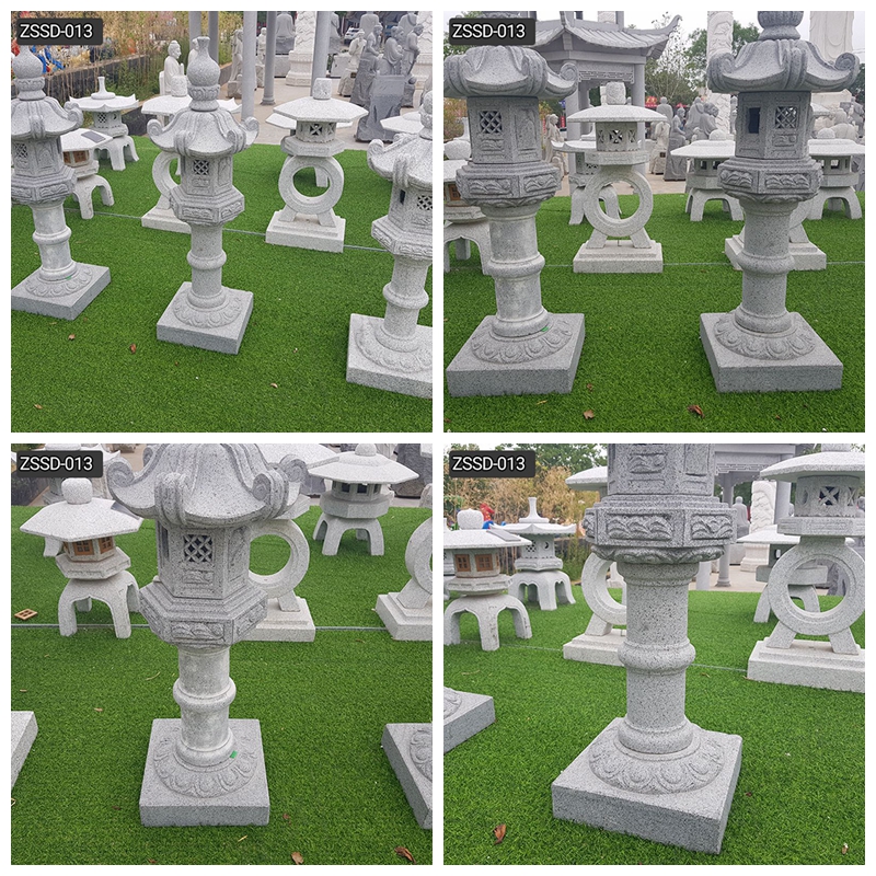 High Quality Outdoor Japanese Granite Garden Lamp Decor