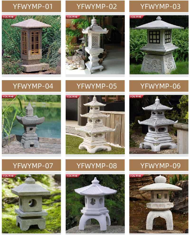 High Quality Outdoor Japanese Stone Lamp for Sale