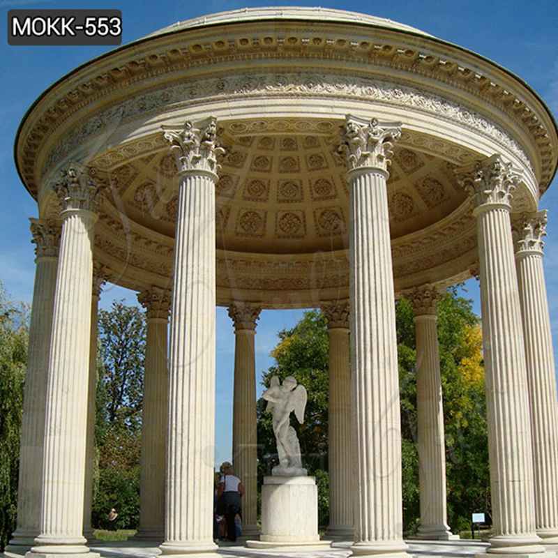 Large Outdoor Roman Marble Column Gazebo from Factory Supply