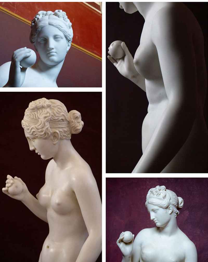 Marble Statue of Venus with an Apple