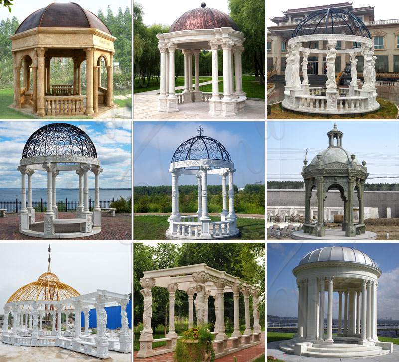 outdoor marble gazebo large