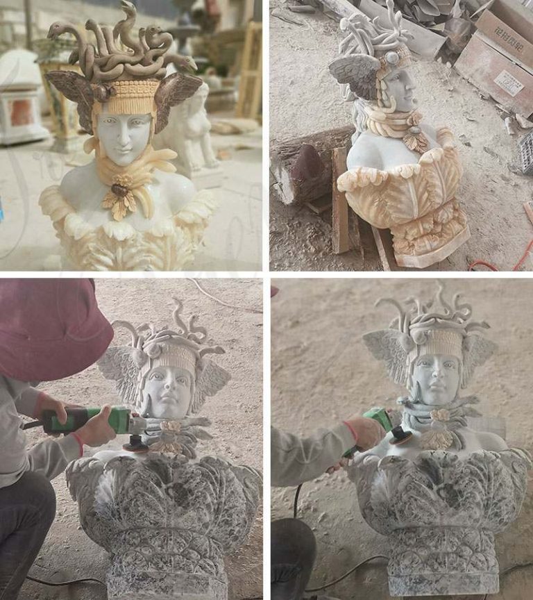 medusa marble statue