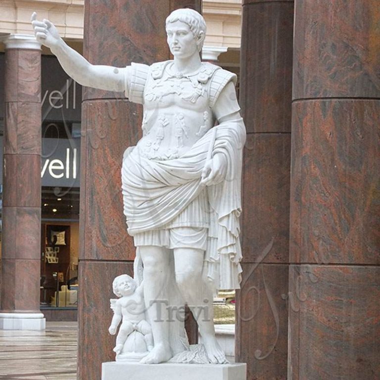 Augustus of Prima Porta Statue Julius Caesar Marble Sculpture