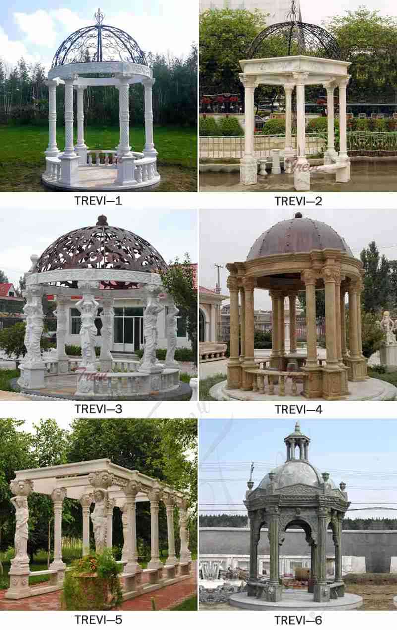 Large Marble Column Gazebo for Sale