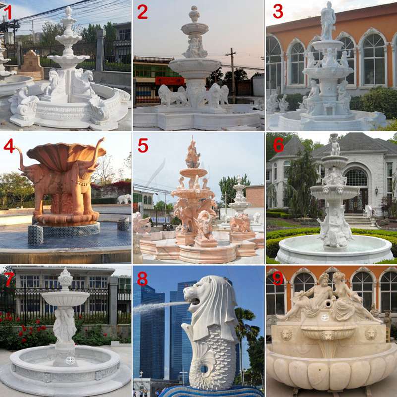 Large Marble Statuary Fountain for Garden Supplier