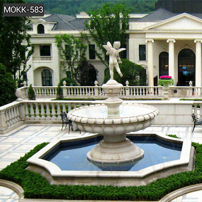 Large Outdoor Marble Fountains with Baby Statue Wholesales