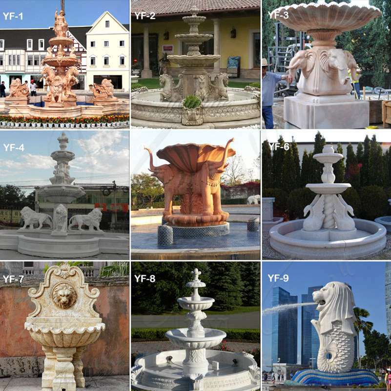 Outdoor Marble Fountains with Baby Statue Wholesales