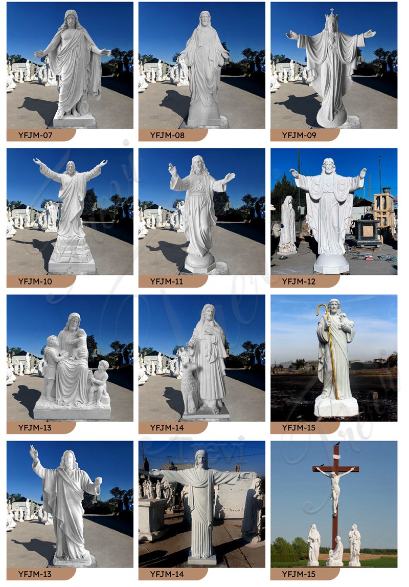 Different Marble Jesus Sculpture Designs