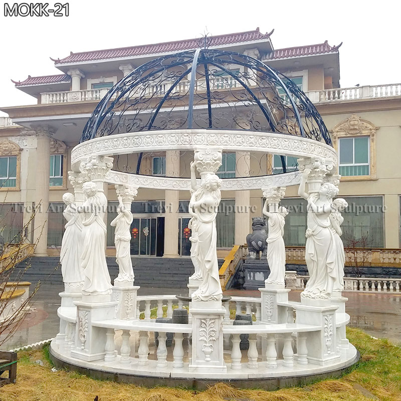 marble 8 column gazebos manufacturer