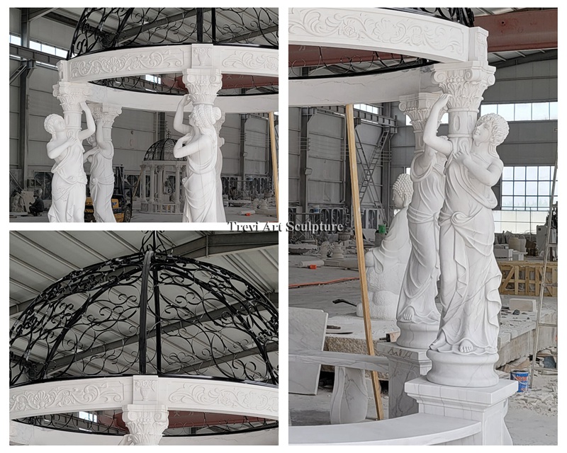 popular marble column gazebos detail