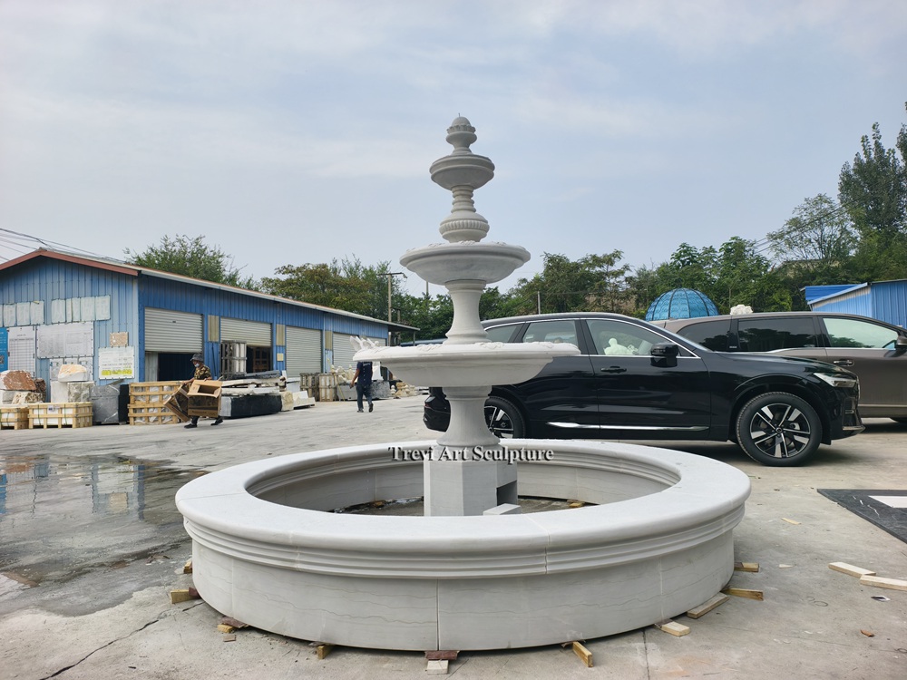 large classical tiered fountain centerpiece