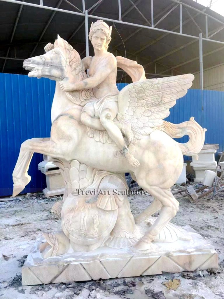 mercury riding pegasus statue
