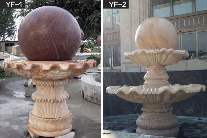 Outdoor Decoration Granite Rotating Ball Fountain Made for Sale MOKK-88