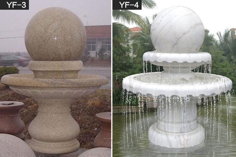 Outdoor Decoration Granite Rotating Ball Water Fountain Made