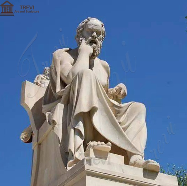 Famous art Statue of the ancient Greek philosopher and