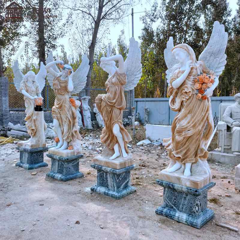 Mixed Colors Seasons Goddess Outdoor Garden Marble Statues Sale