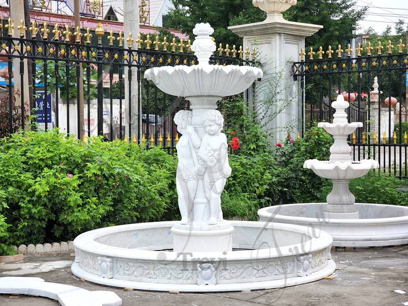 baby marble fountain-Trevi Sculpture