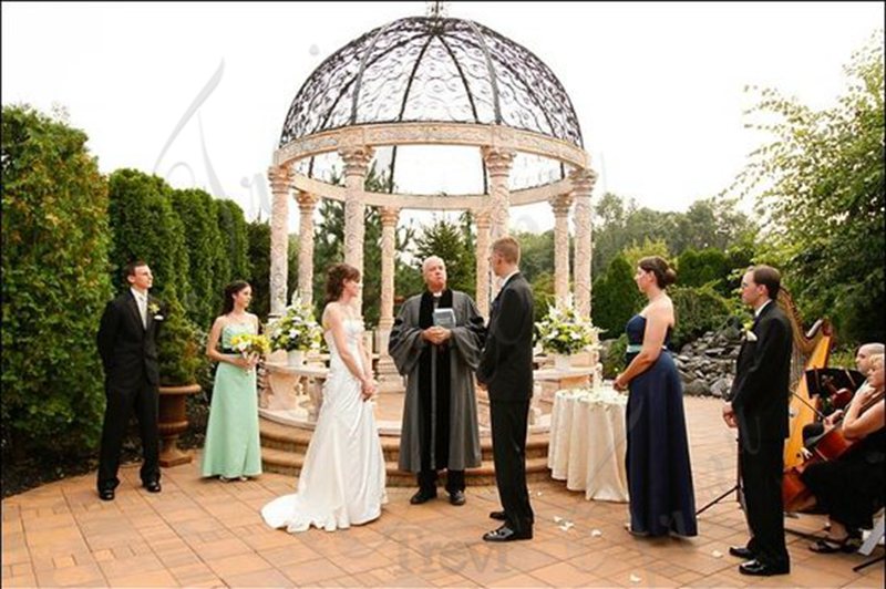 Customized White Marble Gazebo for Wedding Decoration