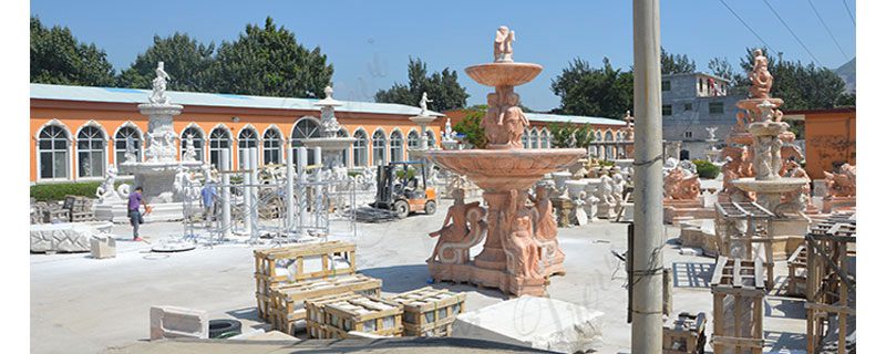 Exquisite Marble Woman Water Fountain for Garden Decoration Sale